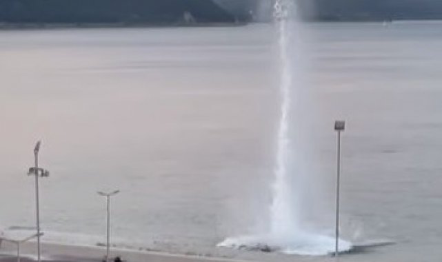 Denizde bulunan mayın imha edildi