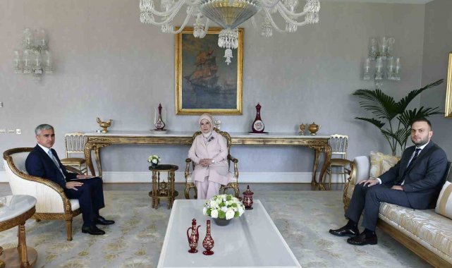 Emine Erdoğan, Azerbaycan Cumhurbaşkanı Yardımcısı Alekberov ile görüştü