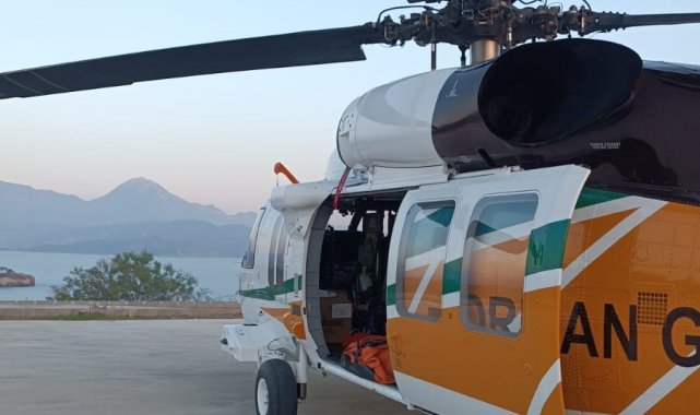 Fethiye'de 2 yangın söndürme helikopteri göreve başladı