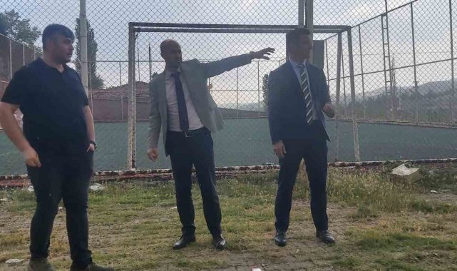 Gökler beldesinde spor yatırımlarını inceledi