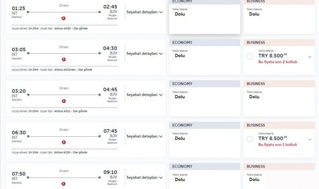 İstanbul - Los Angeles tek yön uçak bileti 137 bin lira