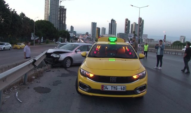 Kartal'da 3 aracın karıştığı kazada, 2'si çocuk 7 kişi yaralandı