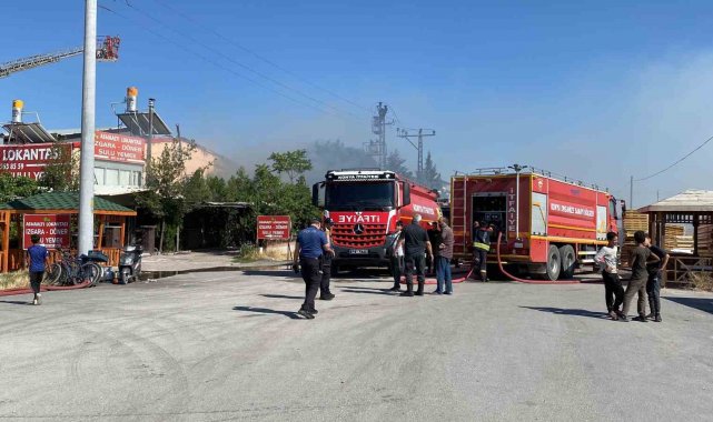 Konya'da sanayi sitesinde yangın paniği