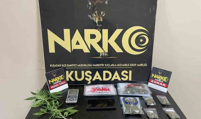Kuşadası emniyetinden uyuşturucu ticaretine suçüstü
