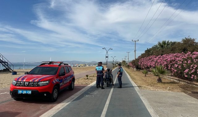Kuşadası'nda motosiklet denetimi