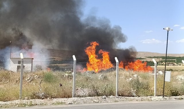 Malatya'da, korkutan yangın