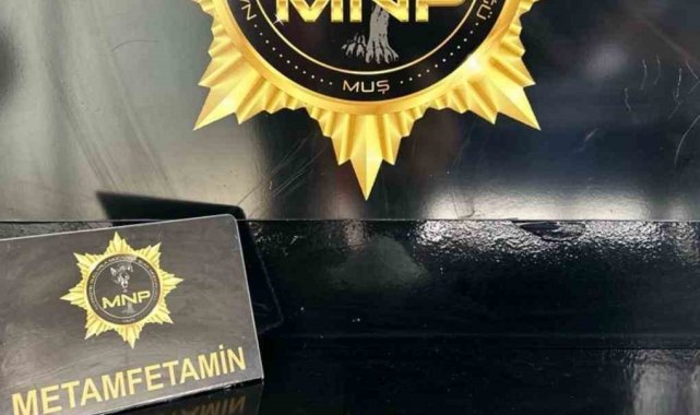 Muş'ta 750 gram metamfetamin maddesi ele geçirildi