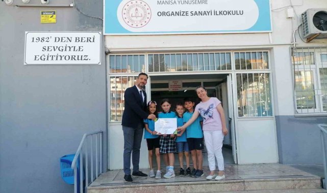 Organize Sanayi İlkokuluna çevre beratı