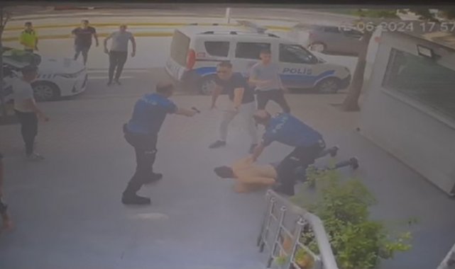 Polis noktasına darp etmeye gelen şüpheliler anında müdahale