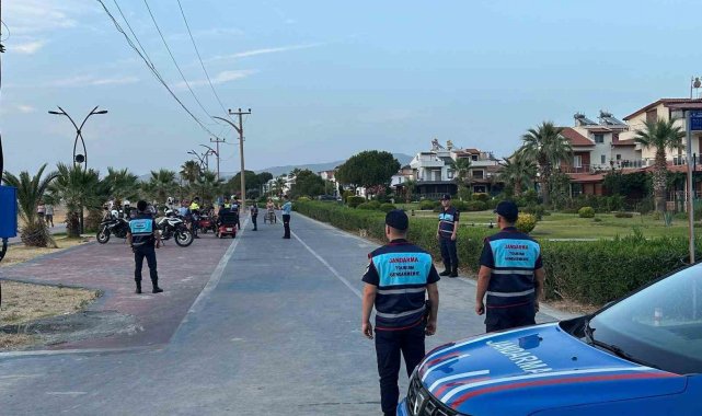 Sahil bandında 'motor' nöbeti