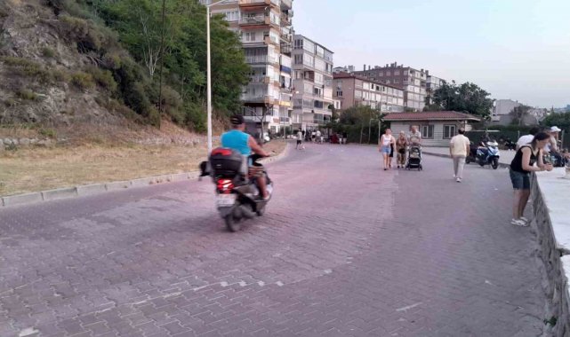 Sahilde motosiklet işgali
