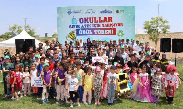 Selçuklu'da Okullar Arası Sıfır Atık Yarışması'nın ödülleri sahiplerini buldu