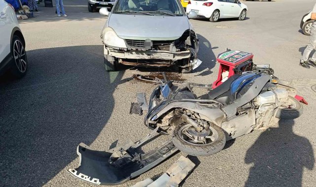 Siirt'te otomobilin çarptığı motosiklet sürücüsü yaralandı