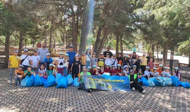 Tavşanlı Şabandede Orman Parkında katı atık toplama etkinliği