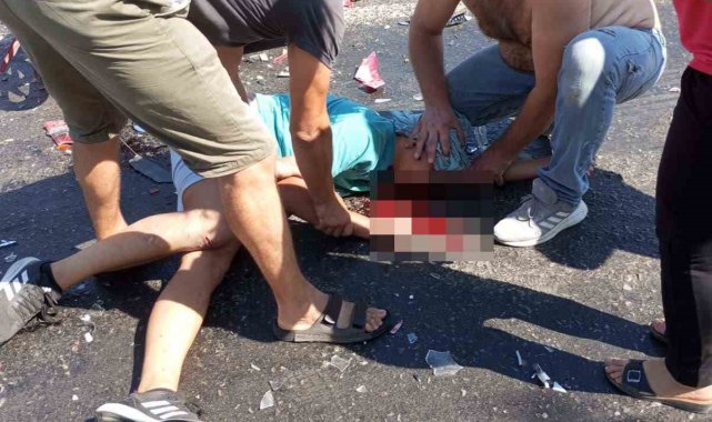 14 yaşındaki kasksız ve ehliyetsiz motosiklet sürücüsü ağır yaralandı