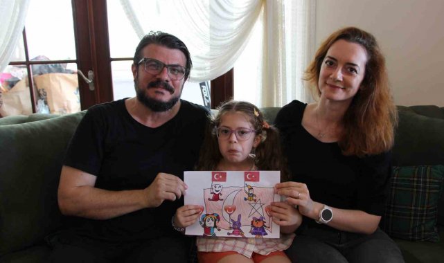 6 yaşındaki Meryem'in resim yeteneği ressamlara taş çıkartıyor