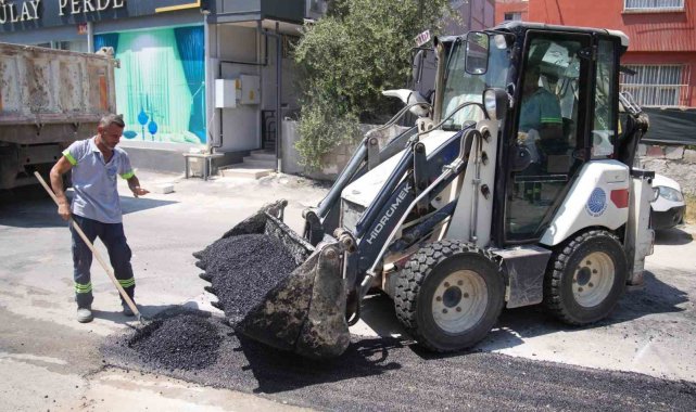 Başkan Tekin, asfalt çalışmalarını yerinde denetledi