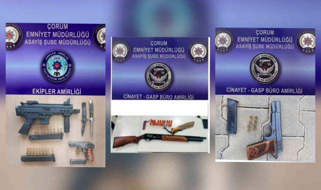 Çorum polisinden şok denetim