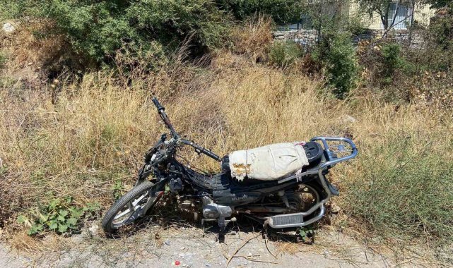 Devriye esnasında şasesi kazınmış motosiklet bulundu