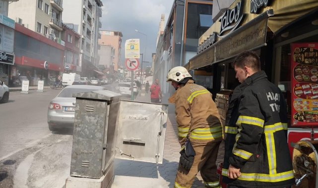 Dörtyol'da elektrik panosu yandı