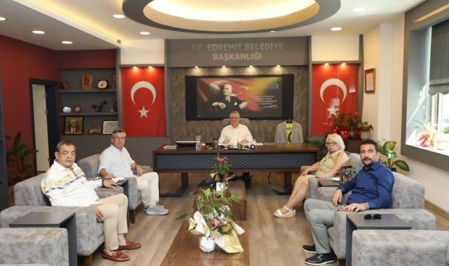 Edremit Kent Konsey'inden Başkan Ertaş'a ziyaret