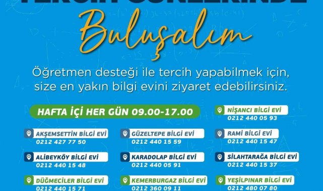 Eyüpsultan Belediyesi'nden öğrencilere LGS tercih desteği