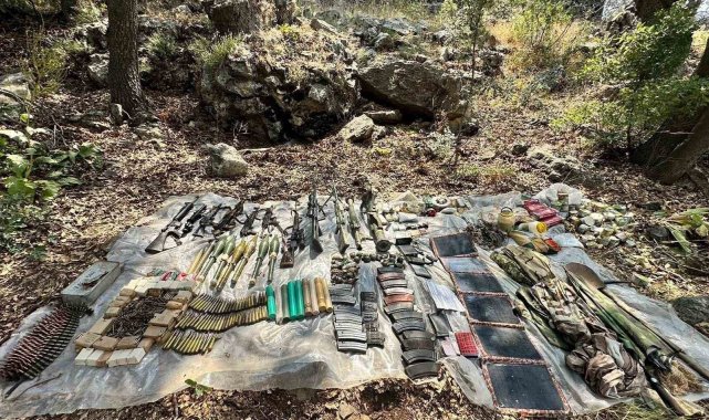 Irak'ın kuzeyinde 4 PKK'lı terörist etkisiz hale getirildi, kullandıkları sığınakta çok sayıda mühimmat ele geçirildi