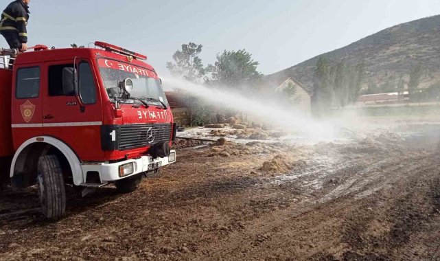 Isparta'da çıkan yangında 80 dönüm tarım arazisi küle döndü