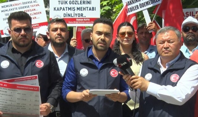 Kamu Birliği Konfederasyonu'ndan TÜİK önünde eylem
