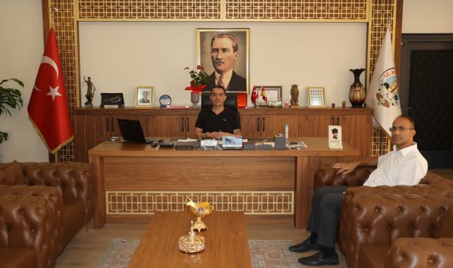 Kaymakam Tepeli'den Başkan Arıcı'ya veda ziyateti