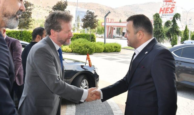 Kayseri OSB Yönetimi, Kuzey Makedonya Büyükelçisini ağırladı