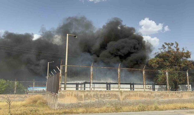 Malatya'da korkutan konteyner yangını