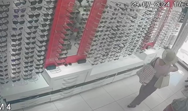 Maltepe'de gözlük hırsızlığı kamerada