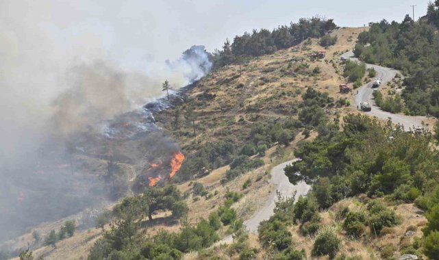 Manisa Büyükşehir İtfaiyesi evleri yanmaktan kurtardı