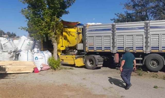 Refüjü aşan tır iş yerine daldı: 1 yaralı