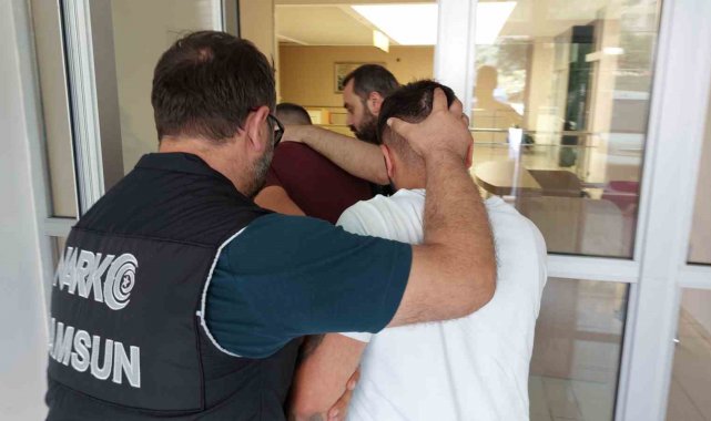 Samsun'da 13 bin 701 adet extacy hapla yakalanan 3 kişi tutuklandı
