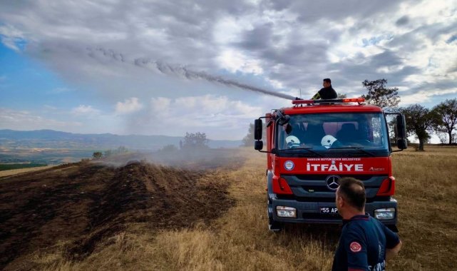 Samsun'da 6 ayda 371 anız yangını kontrol atına alındı