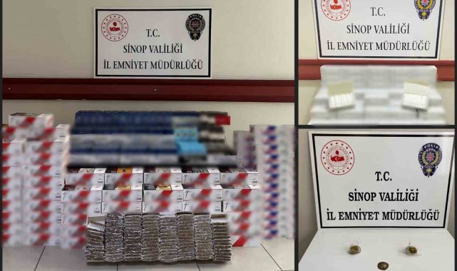 Sinop'ta 76 bin 700 makaron ele geçirildi