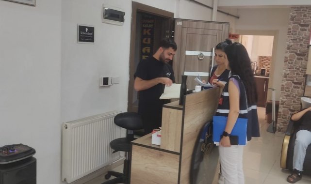 Tunceli'de berber, kuaför ve güzellik merkezleri denetlendi