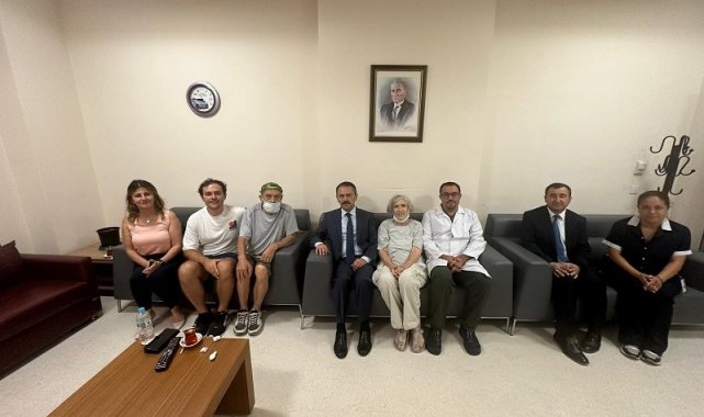 Vali İlhami Aktaş'tan, Kıbrıs Gazisi Ahmet Cahit Önder'e geçmiş olsun ziyareti