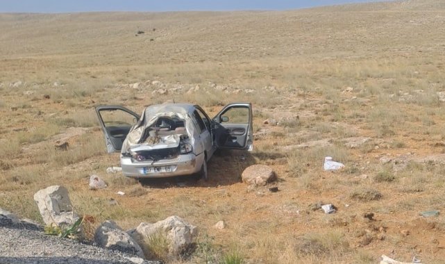 Yoldan çıkıp takla attı: 1 ölü 2 yaralı