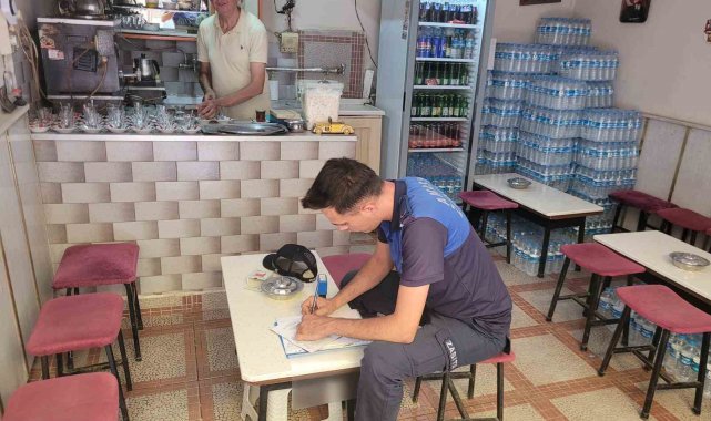 Zabıta ekipleri, kahvehane ve çay ocaklarını denetledi