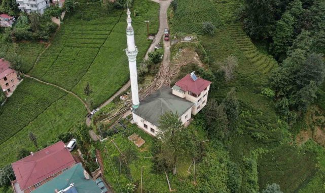 800 yıllık camiyi kurtarmak için çevresindeki ağaçları kestiler
