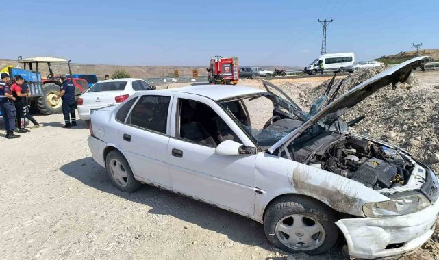 Adıyaman'da otomobil şarampole yuvarlandı: 1 yaralı