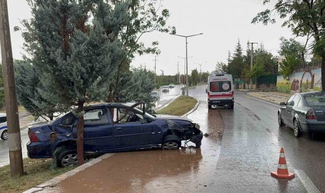 Aksaray'da trafik kazası: 2 yaralı