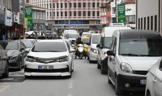Balıkesir'de temmuz ayında araç sayısı 619 bin 590 oldu