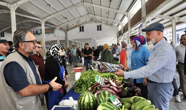 Başkan Çolakbayrakdar'a ekolojik pazar teşekkürü