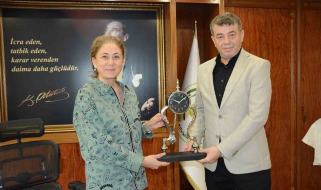 Başkan Künkcü ve oda başkanlarından Nazilli'nin yeni Kaymakamı Kan'la bir araya geldi