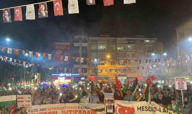 Burdurlular Gazze ve Heniyye için yürüdü