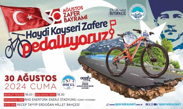 Büyükşehir'den 30 Ağustos Zafer Bayramı'nda bisiklet turu etkinliği